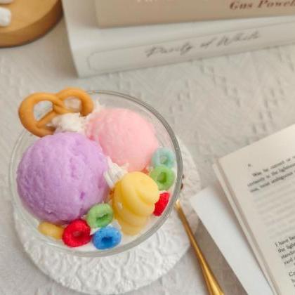 Dcc006 Ice Cream Cup Soy Wax Scented Candle..