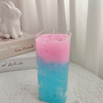 Dcc011 Thai-style Pink Blue Milk Tea Scented..