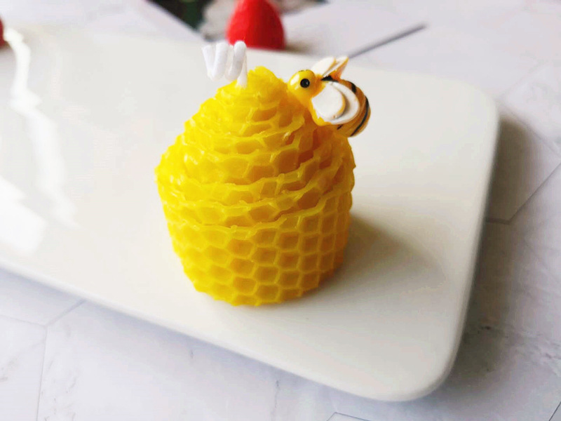 Dcc003 Natural Beeswax Candle Retro Creative Bedroom Decoration