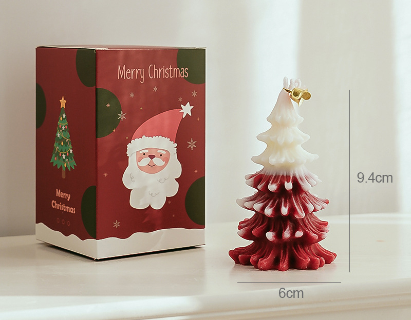 Dcc015 Christmas Tree Scented Candle Wholesale Gift Box Set Christmas Gift Creative Candles